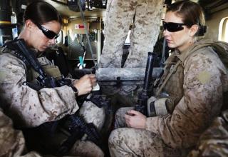 נשים לוחמות בצבא ארצות הברית (צילום:  רויטרס)